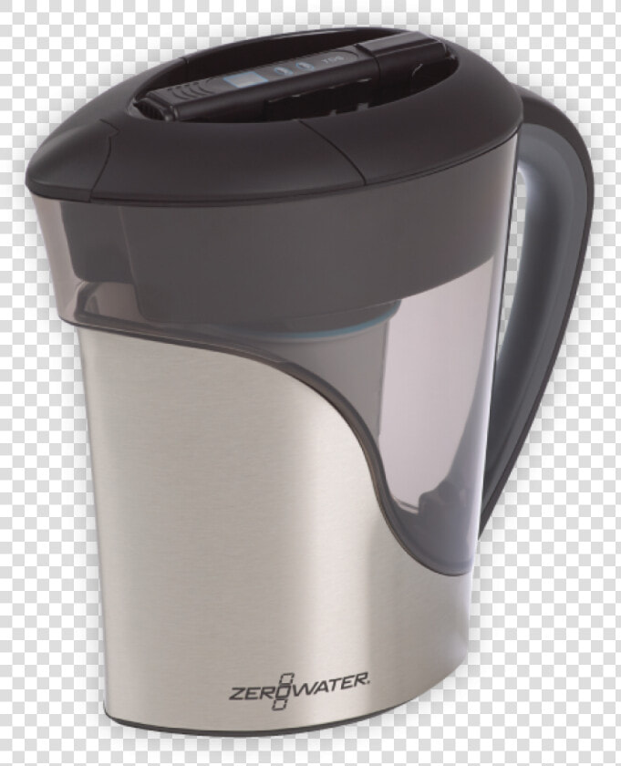 Zs 011rp Zerowater 11 Cup Stainless Steel Pitcher   Zerowater  HD Png DownloadTransparent PNG