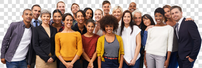 Diverse Group Of Smiling People Posing For A Photo   Cambridge School Doha Teachers  HD Png DownloadTransparent PNG