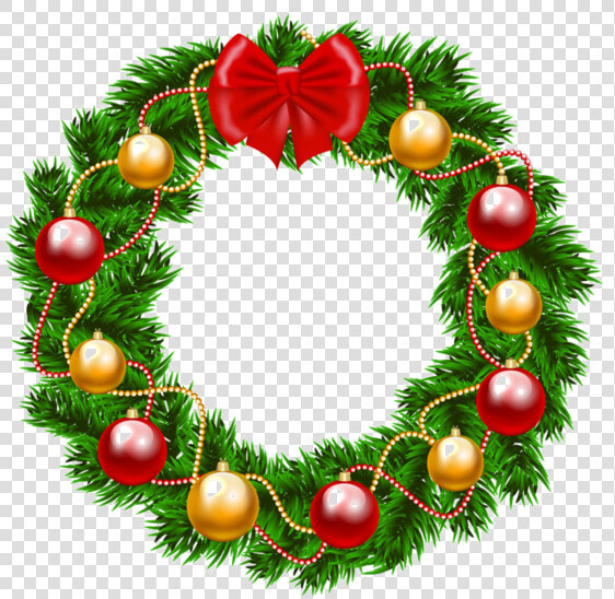 Christmas Wreath Png Clipart Wreath Christmas Day Clip   Vector Christmas Wreath Clipart  Transparent PngTransparent PNG