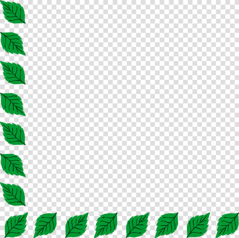 Free Fall Leaves Corner Border Png   Green Leaves Border Frames  Transparent PngTransparent PNG