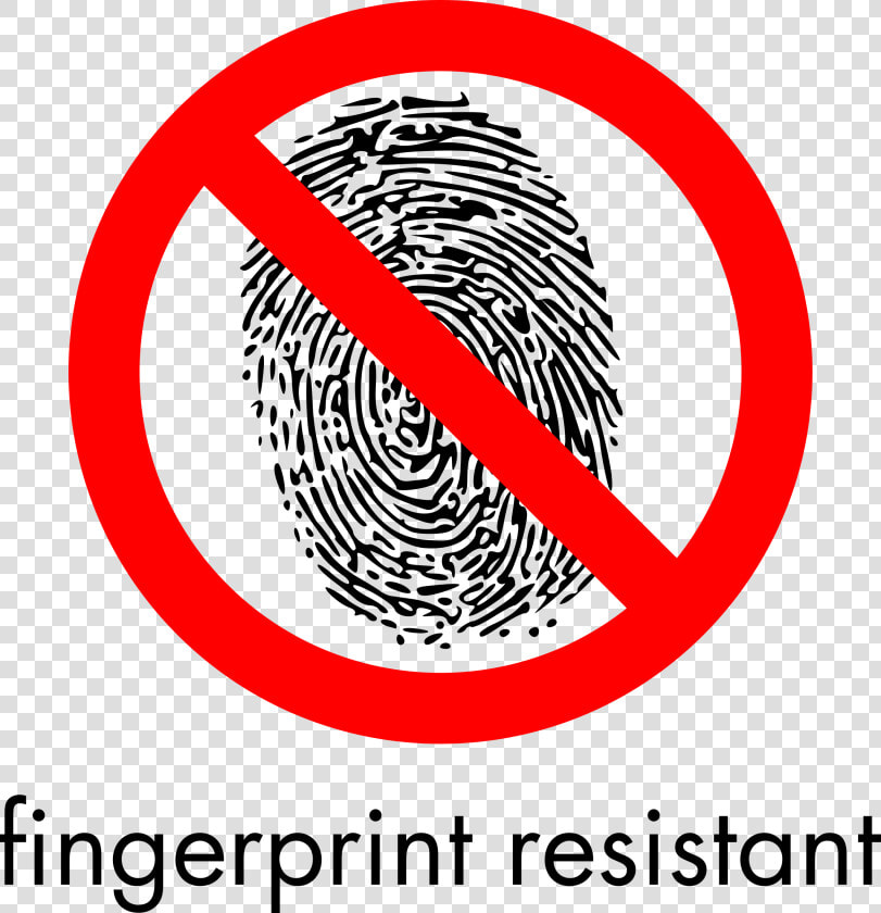 Fingerprint Resistant Sign Clip Arts   No Fingerprint Png  Transparent PngTransparent PNG