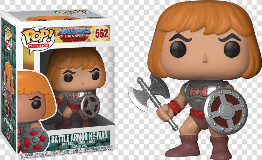 Pop Figure Masters Of The Universe He Man Battle Damaged   Battle Armor He Man Funko  HD Png DownloadTransparent PNG