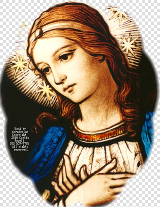 Blessed Virgin Mary S Nativity   Ave Maria Stained Glass  HD Png DownloadTransparent PNG