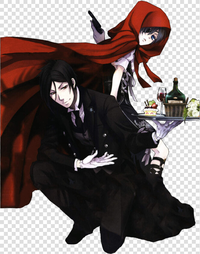 Anime  Japanese  And Sebastian Michaelis Image   Ciel Phantomhive Red Riding Hood Fantasy  HD Png DownloadTransparent PNG