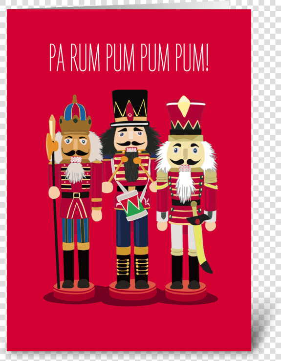 Nutcrackers Greeting Card   Nutcracker Xmas Card  HD Png DownloadTransparent PNG