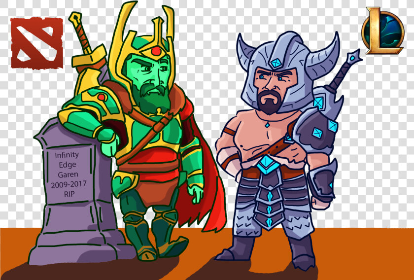 Ostarion The Wraith King And Tryndamere The Barbarian   Dota 2  HD Png DownloadTransparent PNG