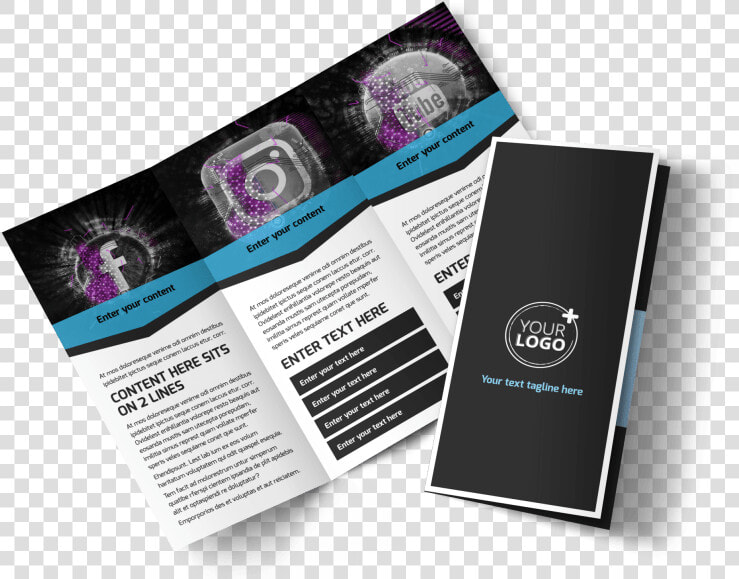 Social Media Marketing Brochure Template Preview   Brochure About Social Media  HD Png DownloadTransparent PNG