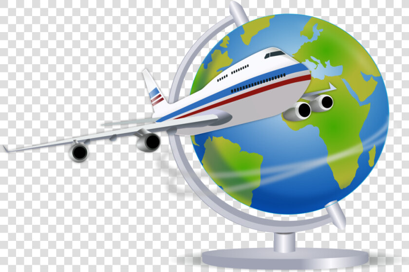 Globe sky wing   Airplane Globe  HD Png DownloadTransparent PNG