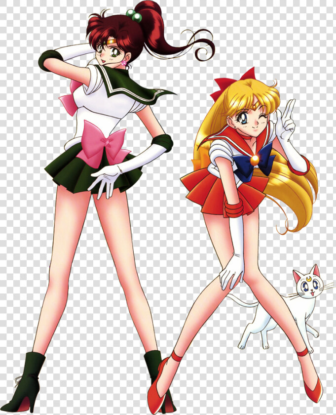 Sailor Jupiter And Sailor Venus  HD Png DownloadTransparent PNG