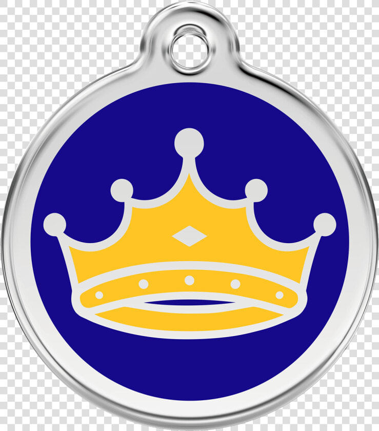 Dark Blue Crown Png   Red Dingo Cat Id Tag  Transparent PngTransparent PNG