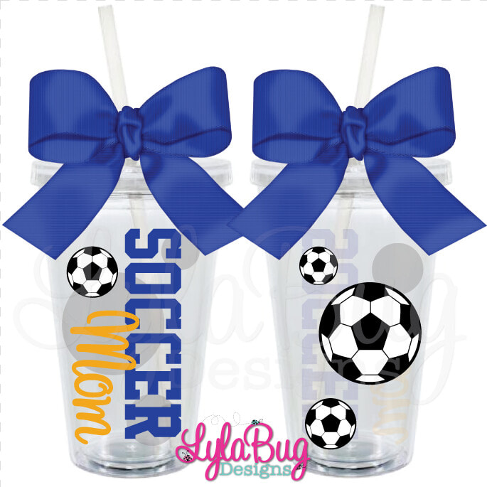 Soccer Mom Tumbler   Monogrammed Tumblers Polka Dots  HD Png DownloadTransparent PNG