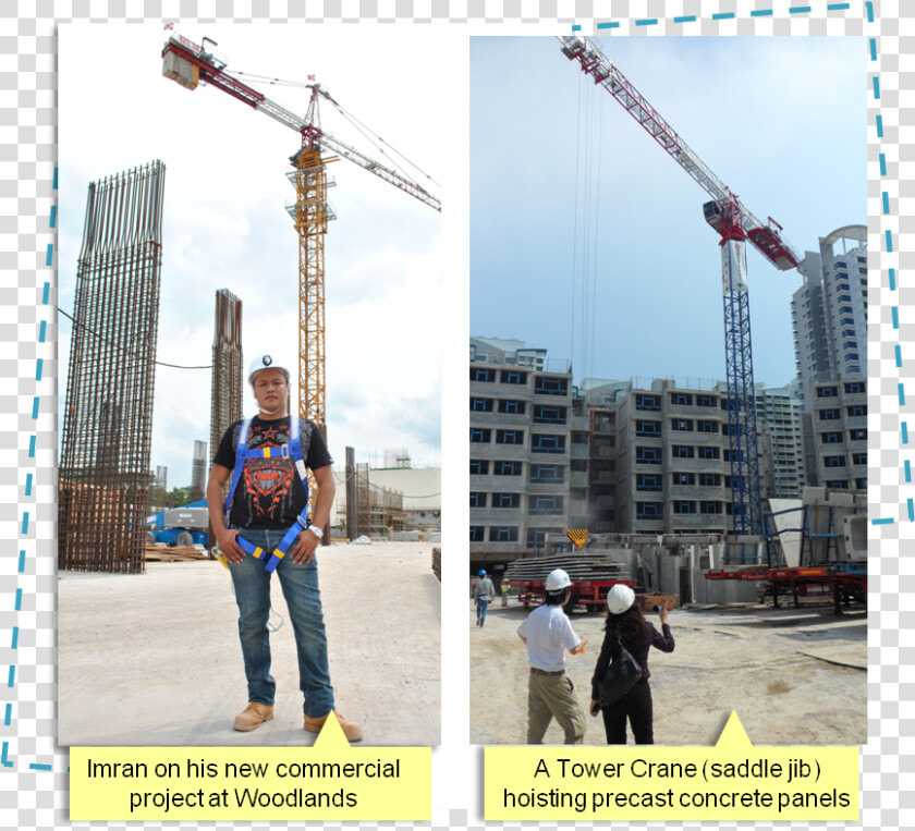 Imran On His New Commercial Project At Woodlands   Crane Operator Salary Singapore  HD Png DownloadTransparent PNG