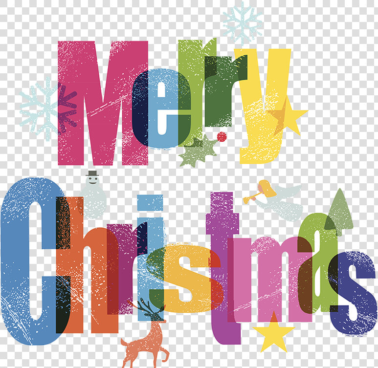 Merry Christmas Png Hd   Colorful Merry Christmas  Transparent PngTransparent PNG