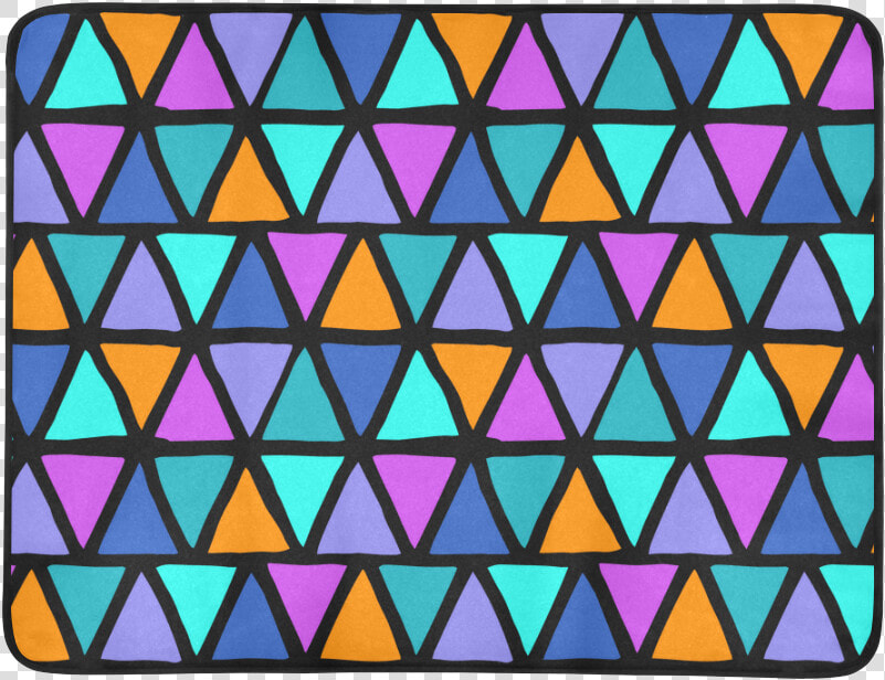 Modern Colored Trinagles   Pyramids Pattern Beach Mat   Triangle  HD Png DownloadTransparent PNG