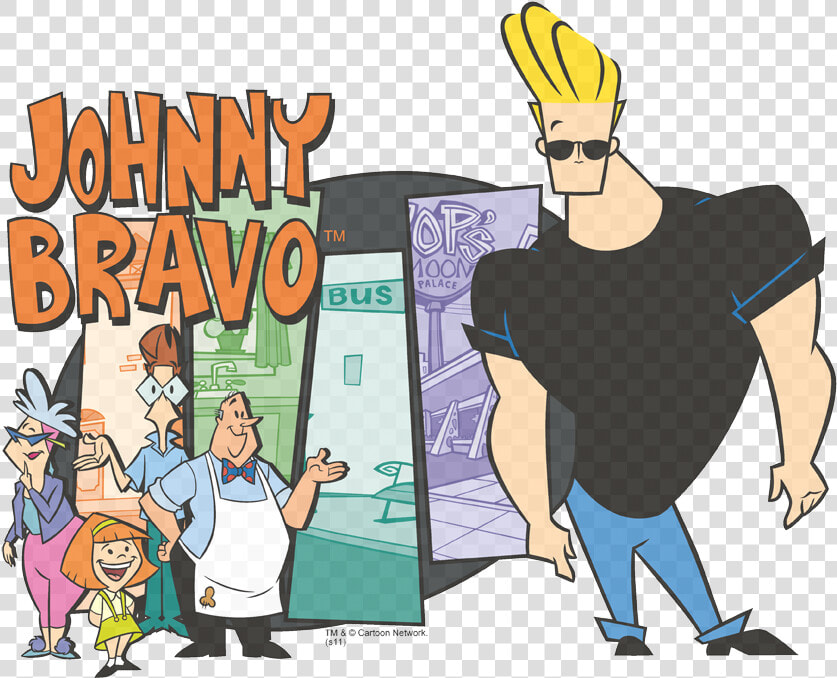 Johnny Bravo Johnny  amp  Friends Juniors Premium T shirt   Oh Yeah Johnny Bravo  HD Png DownloadTransparent PNG