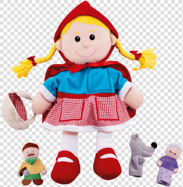 Hand Puppet Set  Little Red Riding Hood   Little Green Riding Hood Baby Toy Dolls  HD Png DownloadTransparent PNG