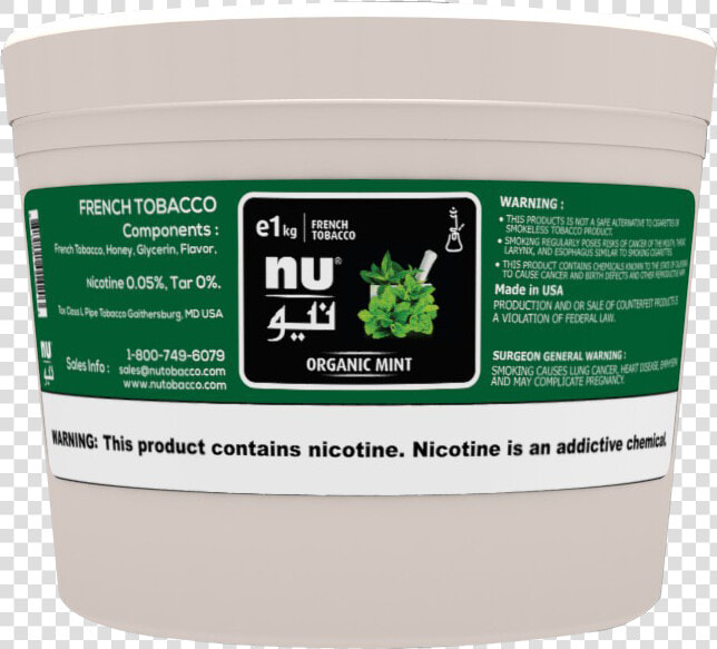 Nu Organic Mint 1kg   Tobacco  HD Png DownloadTransparent PNG