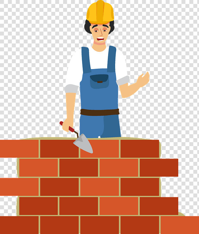 Construction Worker Clipart   Bricklayer  HD Png DownloadTransparent PNG