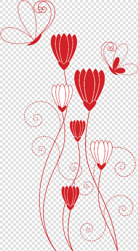 Dibujos Flores Rojas Png  Transparent PngTransparent PNG