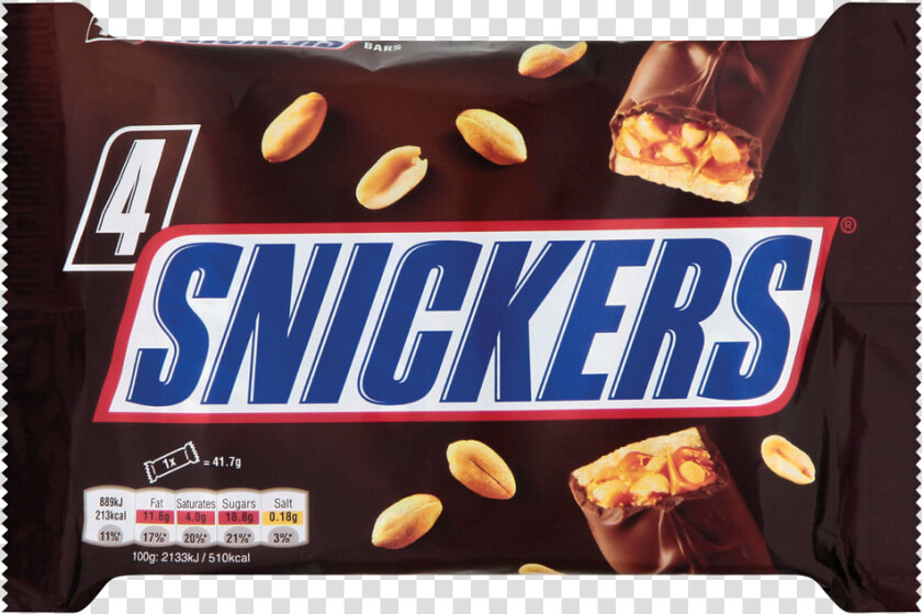 Transparent Snickers Png   Pack Of 4 Snickers Chocolate  Png DownloadTransparent PNG