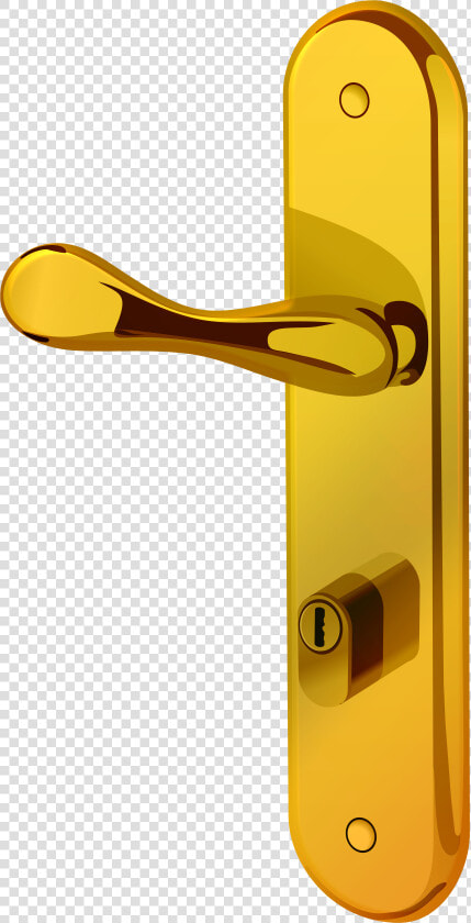 Gold Door Handle Png Clip Art   Transparent Door Handle Clipart  Png DownloadTransparent PNG