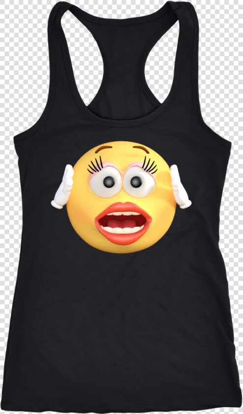 Dreamoctane Women Shock Emoji Tank Top   Active Tank  HD Png DownloadTransparent PNG