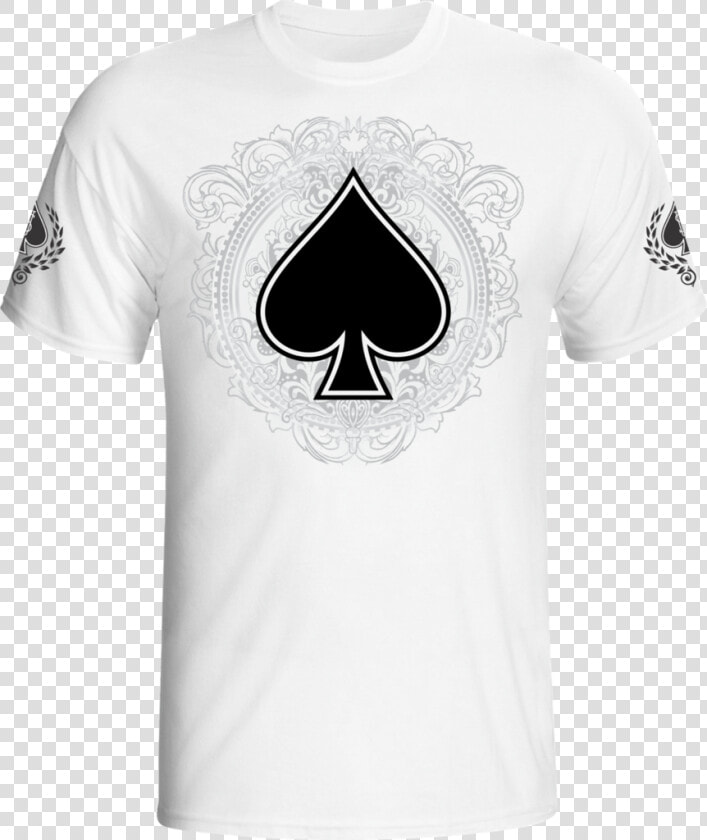 Suitsu T shirt Spade White black   Crescent  HD Png DownloadTransparent PNG