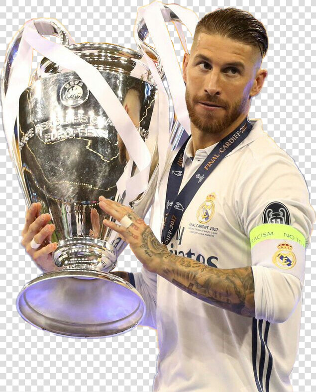 Sergio Ramos   Png Download   Sergio Ramos Ucl Trophy  Transparent PngTransparent PNG