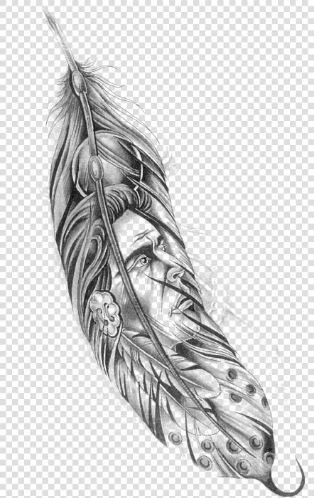  tattoo  indian  apache  feather  blackart   Tribal Cherokee Native American Tattoos  HD Png DownloadTransparent PNG