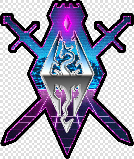 Transparent Vaporwave Text Png   Icon Vaporwave Skyrim  Png DownloadTransparent PNG