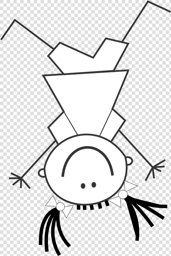 Decorative Horizontal Line Png   Cartoon Girl Doing A Cartwheel  Transparent PngTransparent PNG