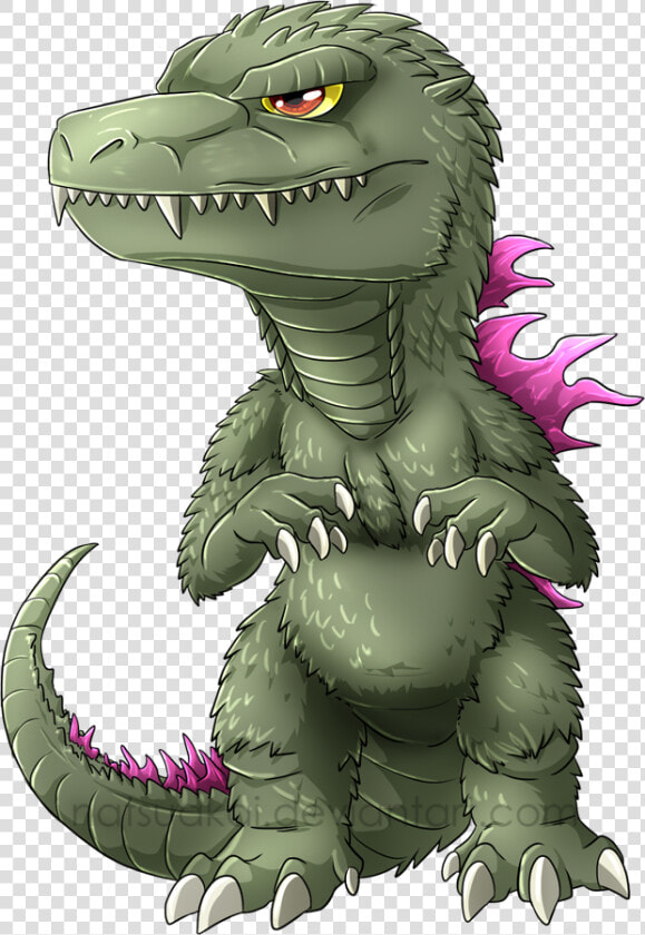 Chibi Godzilla   Godzilla King Of The Monsters Cartoon Drawing  HD Png DownloadTransparent PNG