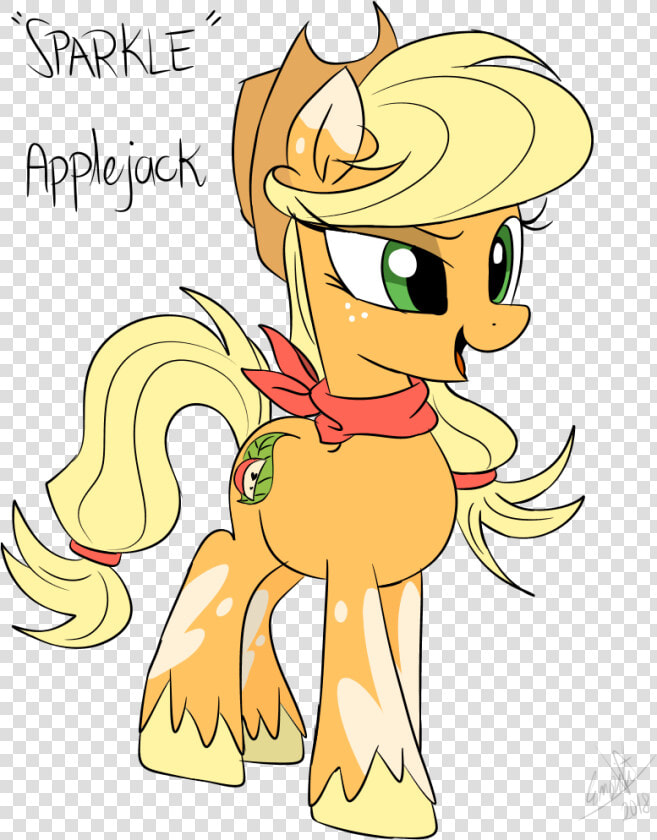 Applejack Drawing Easy   Mlp Applejack Redesign  HD Png DownloadTransparent PNG