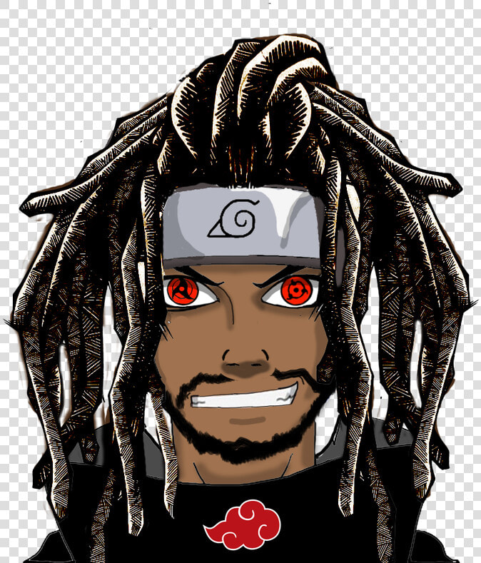 Transparent Rasta Hair Png   Black Man Anime Dreads  Png DownloadTransparent PNG