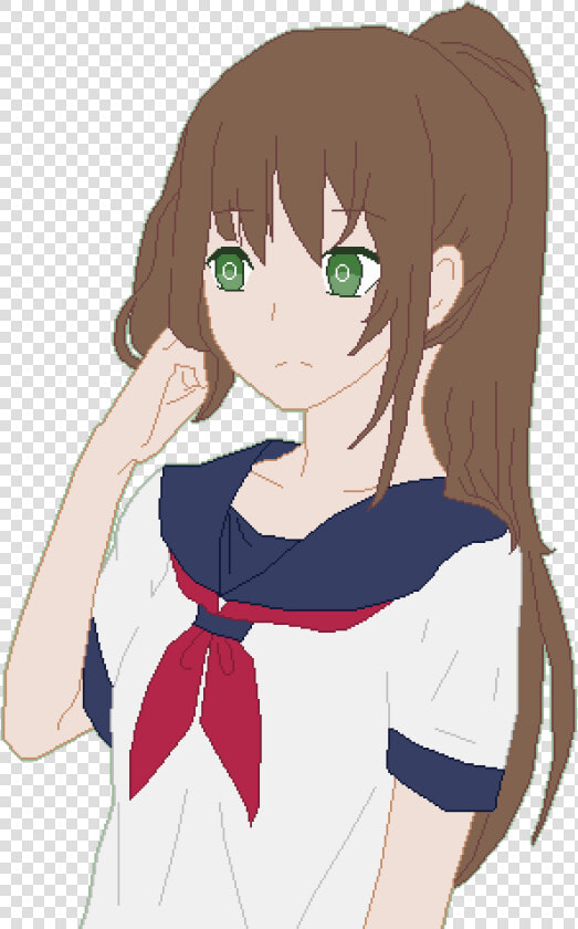 Transparent Yandere Chan Png   Brown Hair Yandere  Png DownloadTransparent PNG