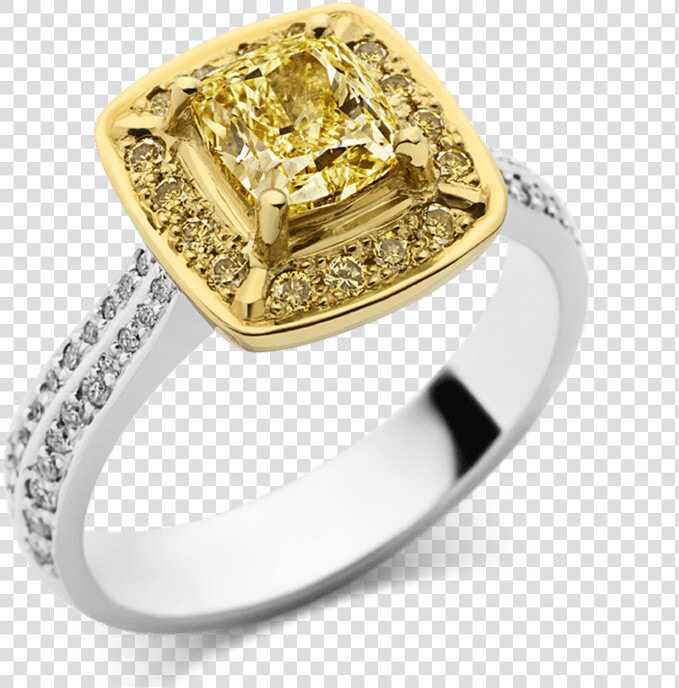 Photo Of Yellow And White Diamond Ring   Pre engagement Ring  HD Png DownloadTransparent PNG