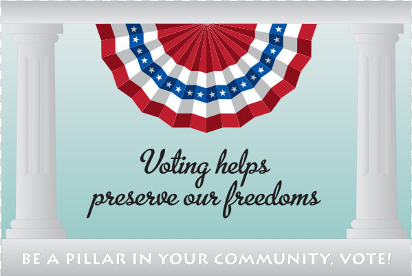 Voting Helps Preserve Our Freedoms Banner Vector Graphics   Map  HD Png DownloadTransparent PNG