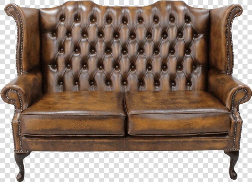 Chesterfield Leather Sofa Transparent Image   Vintage Sofa In Png  Png DownloadTransparent PNG