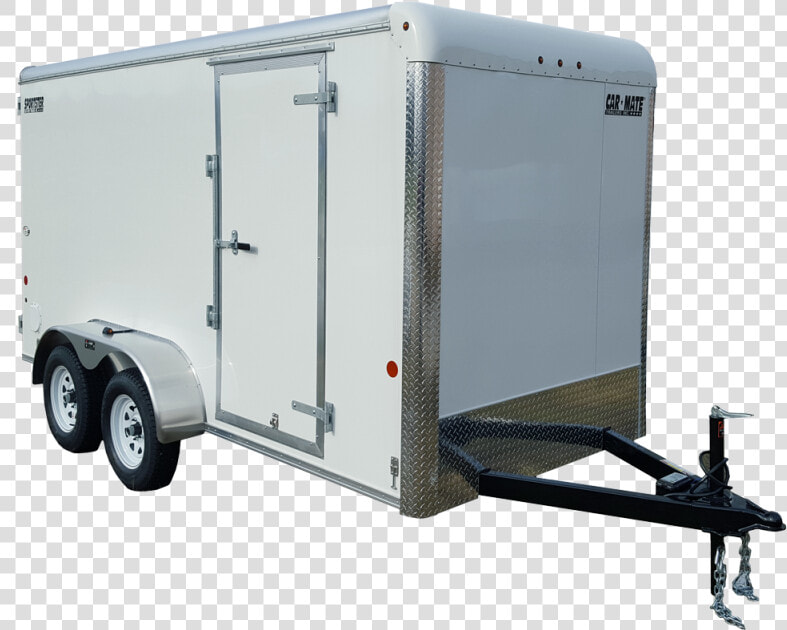 Car Mate Trailers 7 X 14 Hd Sportster Enclosed Cargo   Front Trailer  HD Png DownloadTransparent PNG