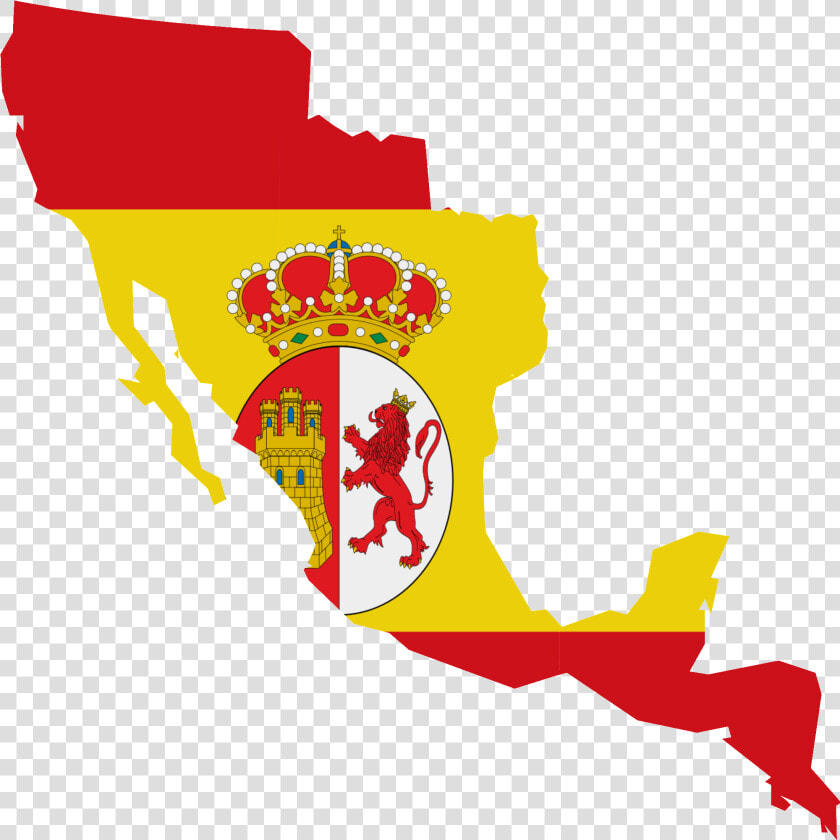 Flag Map Of Viceroyality Of New Spain   Mexico Flag Map  HD Png DownloadTransparent PNG