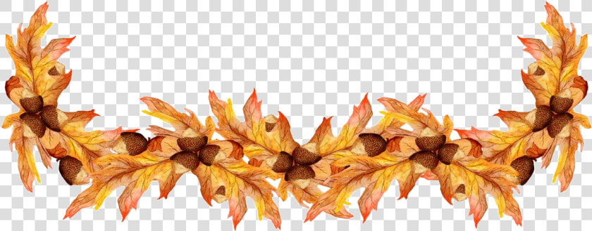 Fall Border Autumn Borders Clipart Kid Leaves Transparent   Autumn Oak Leaves Border  HD Png DownloadTransparent PNG