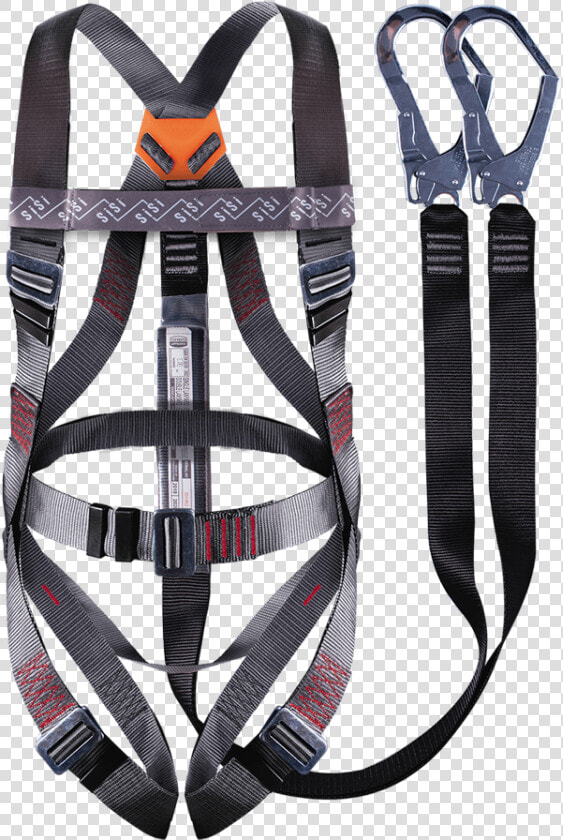 Safety Harness Double Lanyard  HD Png DownloadTransparent PNG