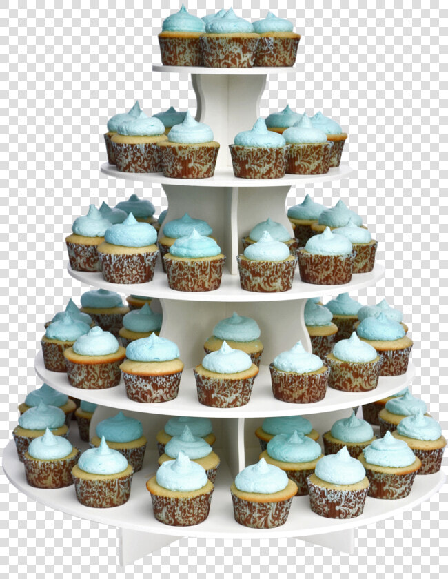 5 Tier White Plastic Cupcake Tower Rental   Cupcake Tower  HD Png DownloadTransparent PNG