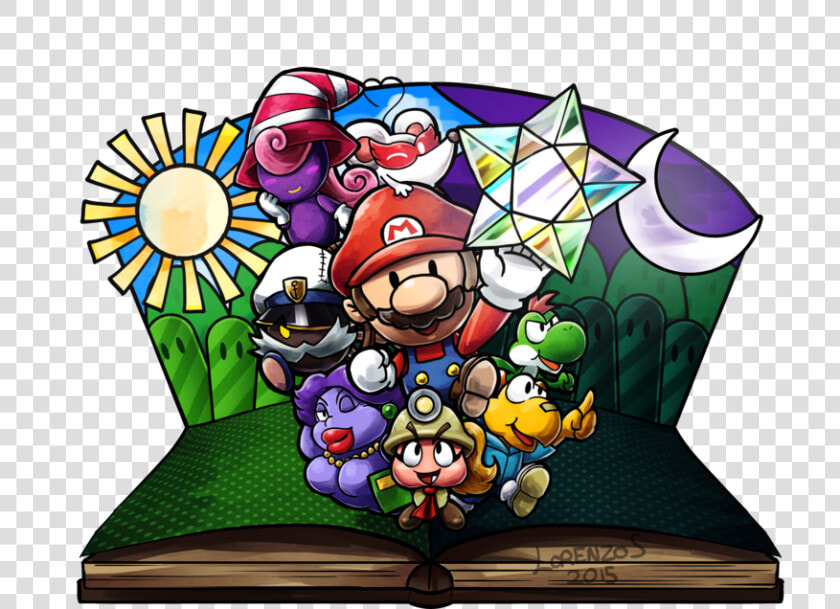 Transparent Super Mario Sunshine Png   Paper Mario Ttyd Fanart  Png DownloadTransparent PNG