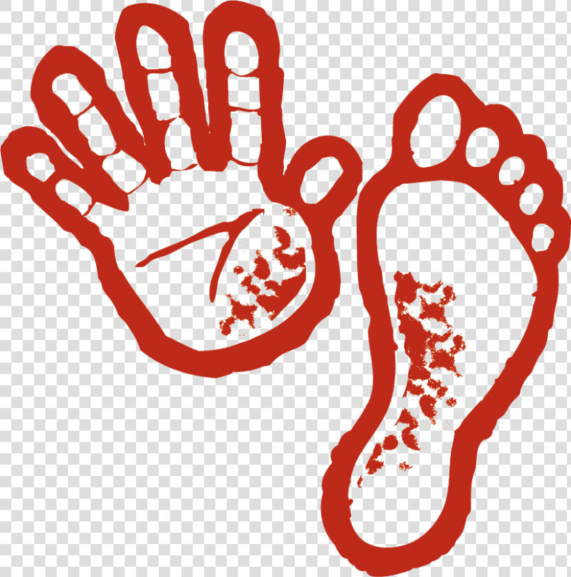 Transparent Red Handprint Png   Hands And Feet Png  Png DownloadTransparent PNG