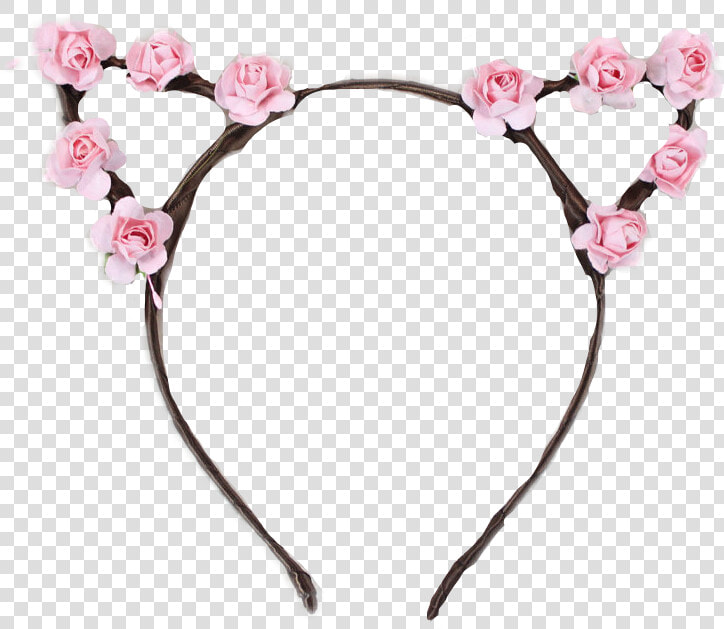 Cat Headband Flowercrown Flower Kitty Pink Roses Crown   Cat Ear Headband Transparent Background  HD Png DownloadTransparent PNG