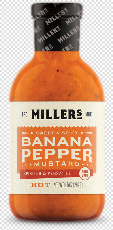 Mm Mockup 9oz Hot Web   Miller  39 s Banana Pepper Mustard  HD Png DownloadTransparent PNG