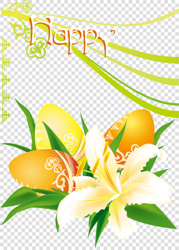 Vector Freeuse Library Easter Egg Birthday Clip Art   Easter Eggs Lily Png  Transparent PngTransparent PNG