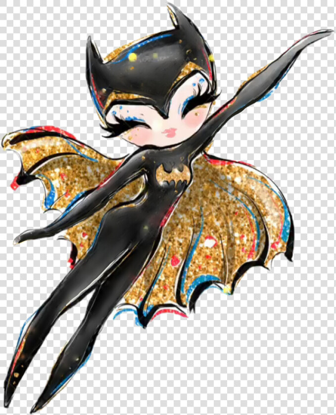  watercolor  batgirl  batwoman  batman  comic  superhero   Illustration  HD Png DownloadTransparent PNG