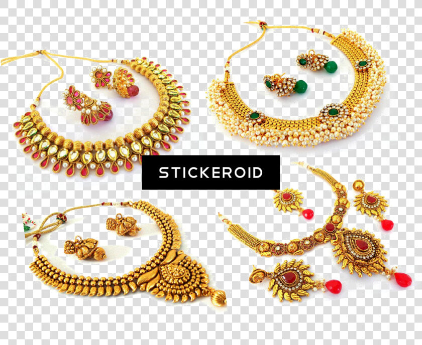 Gold Necklace Accessories   Jewellery Necklace Set Png  Transparent PngTransparent PNG